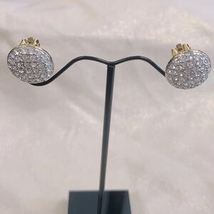 Swarovski Vintage round clip earrings